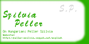 szilvia peller business card
